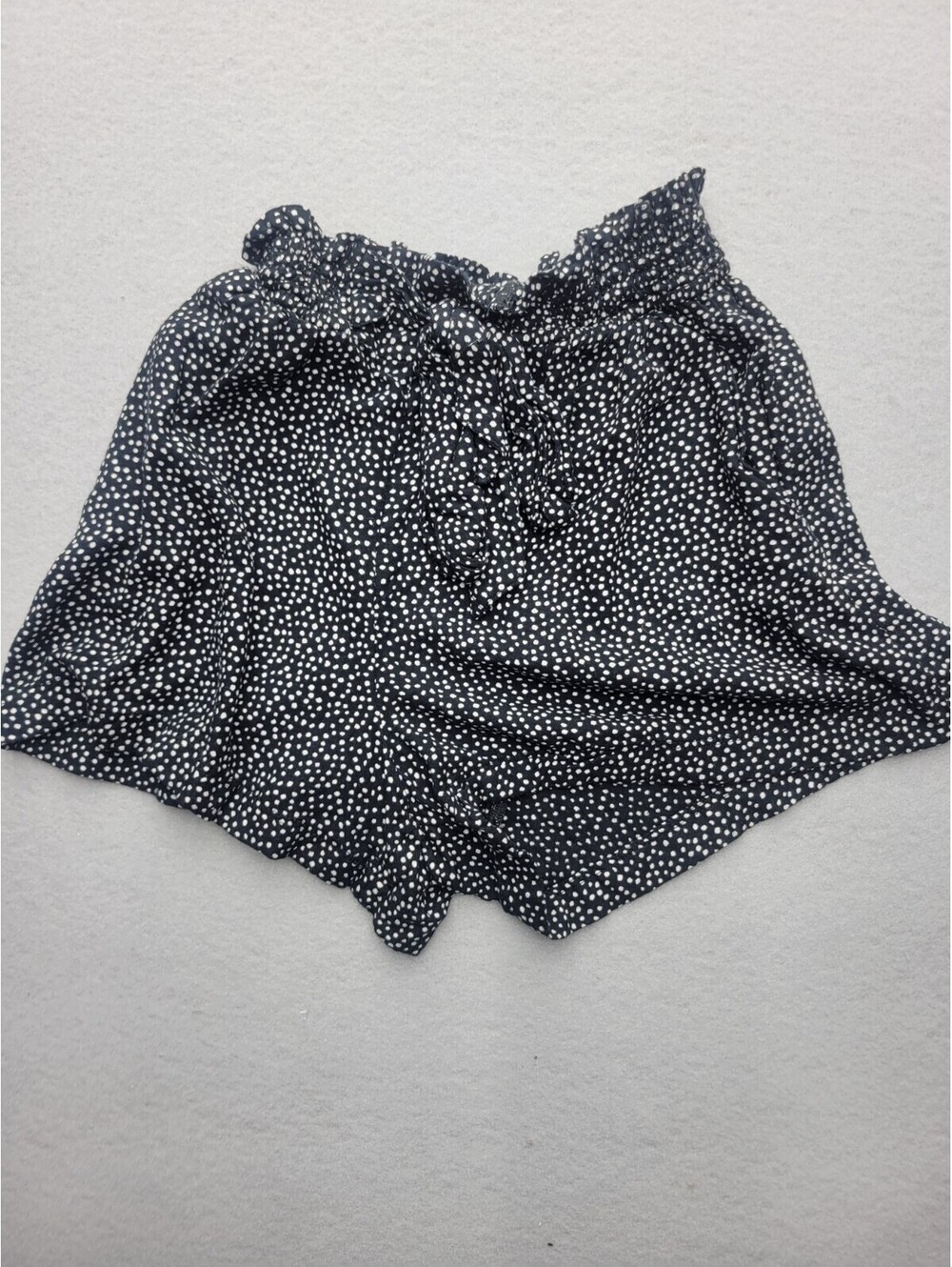 Hollister Women's Shorts Size 2 Small Black Pull On Inch High Rise Birds Eye